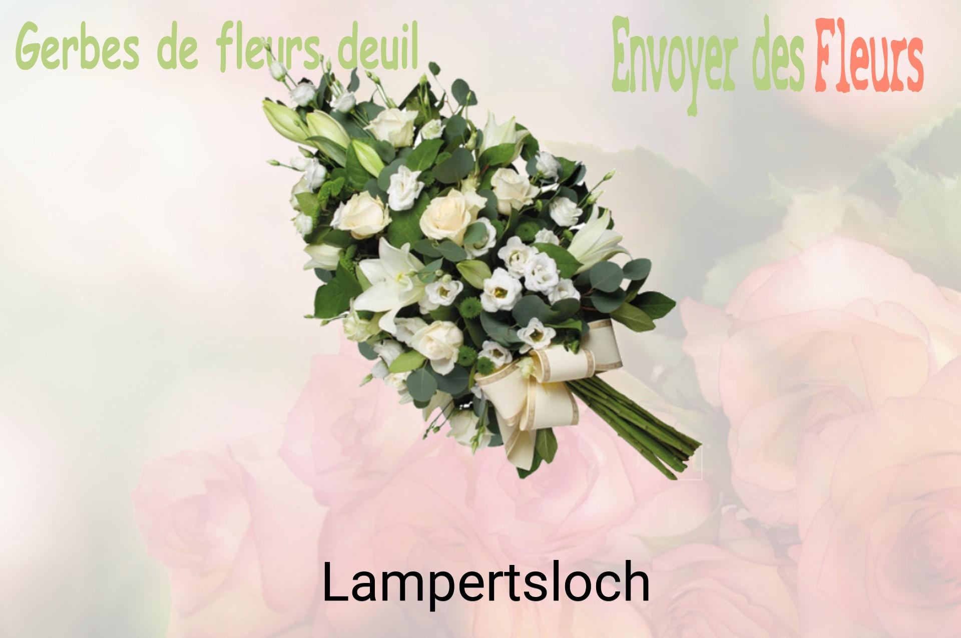 Gerbe de fleurs de deuil livrée à Lampertsloch
